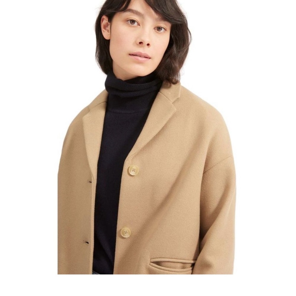 Everlane Xxs Wool Cocoon Coat View 5